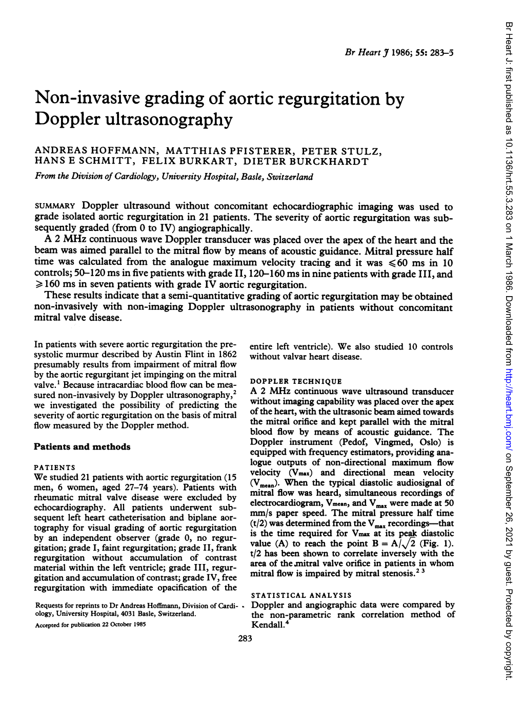 Doppler Ultrasonography