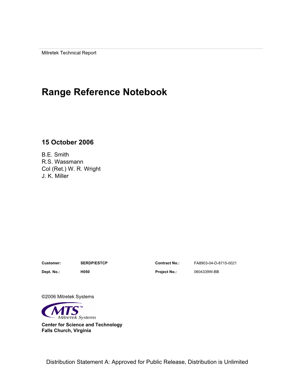 Range Reference Notebook