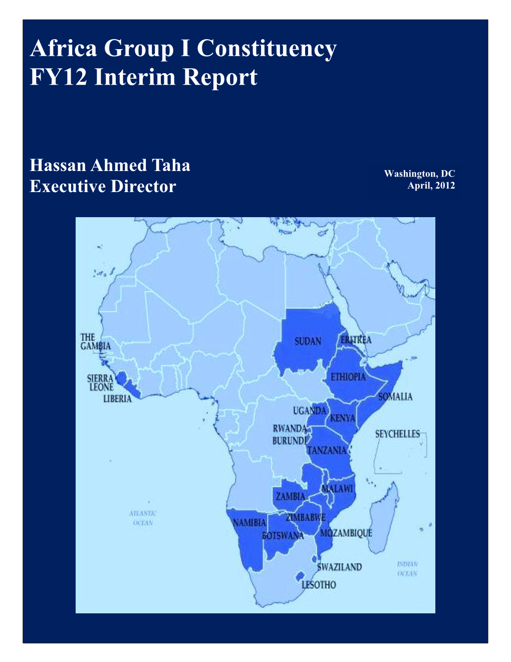 Africa Group I Constituency FY12 Interim Report