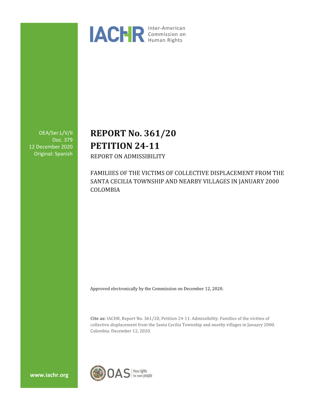 Report No. 361/20 , Petition 24-11