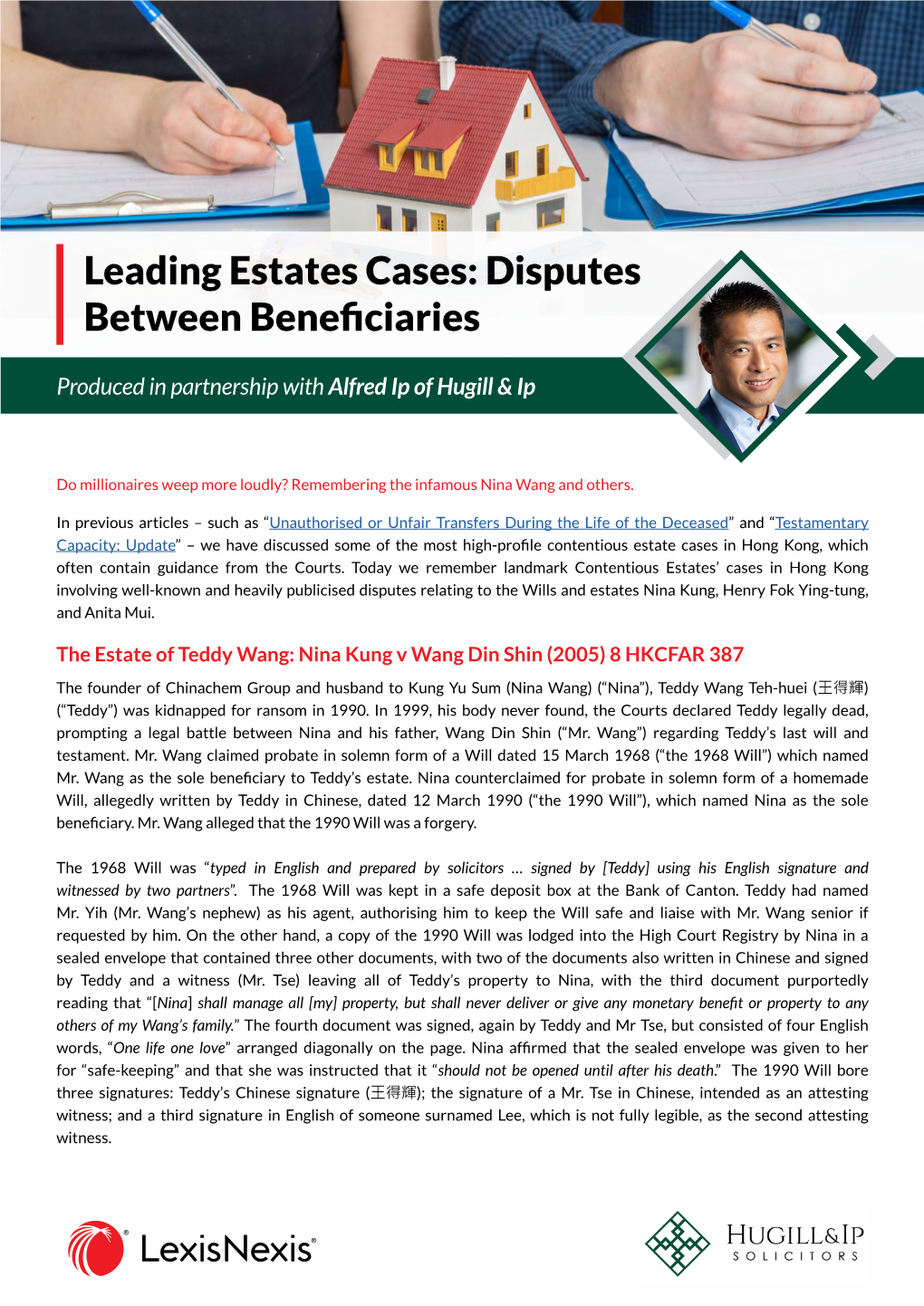 Leading Estates Cases: Disputes Between Beneficiaries