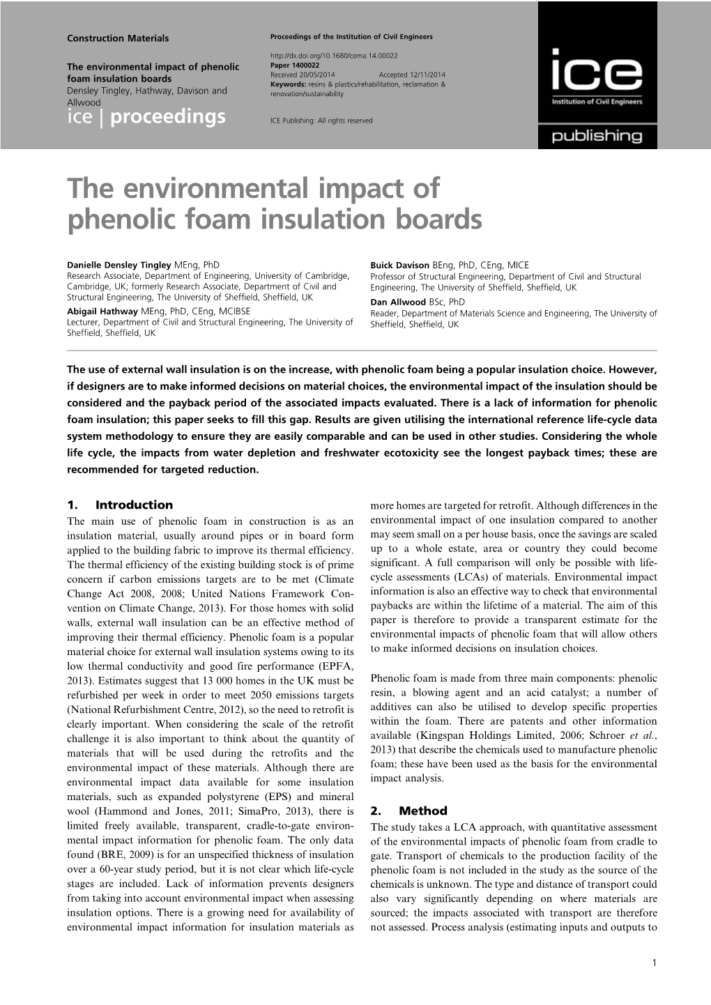 The Environmental Impact of Phenolic Foam Insulation Boards