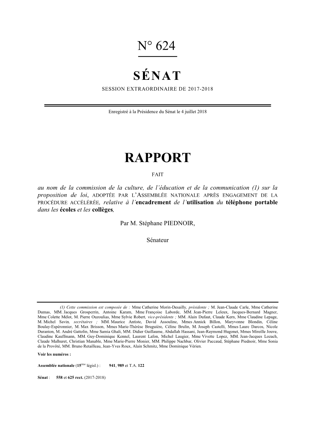 Formation Du Sénat Sur L’Inventaire Et Le Devenir Des Matériaux Et Composants Des Téléphones Mobiles2