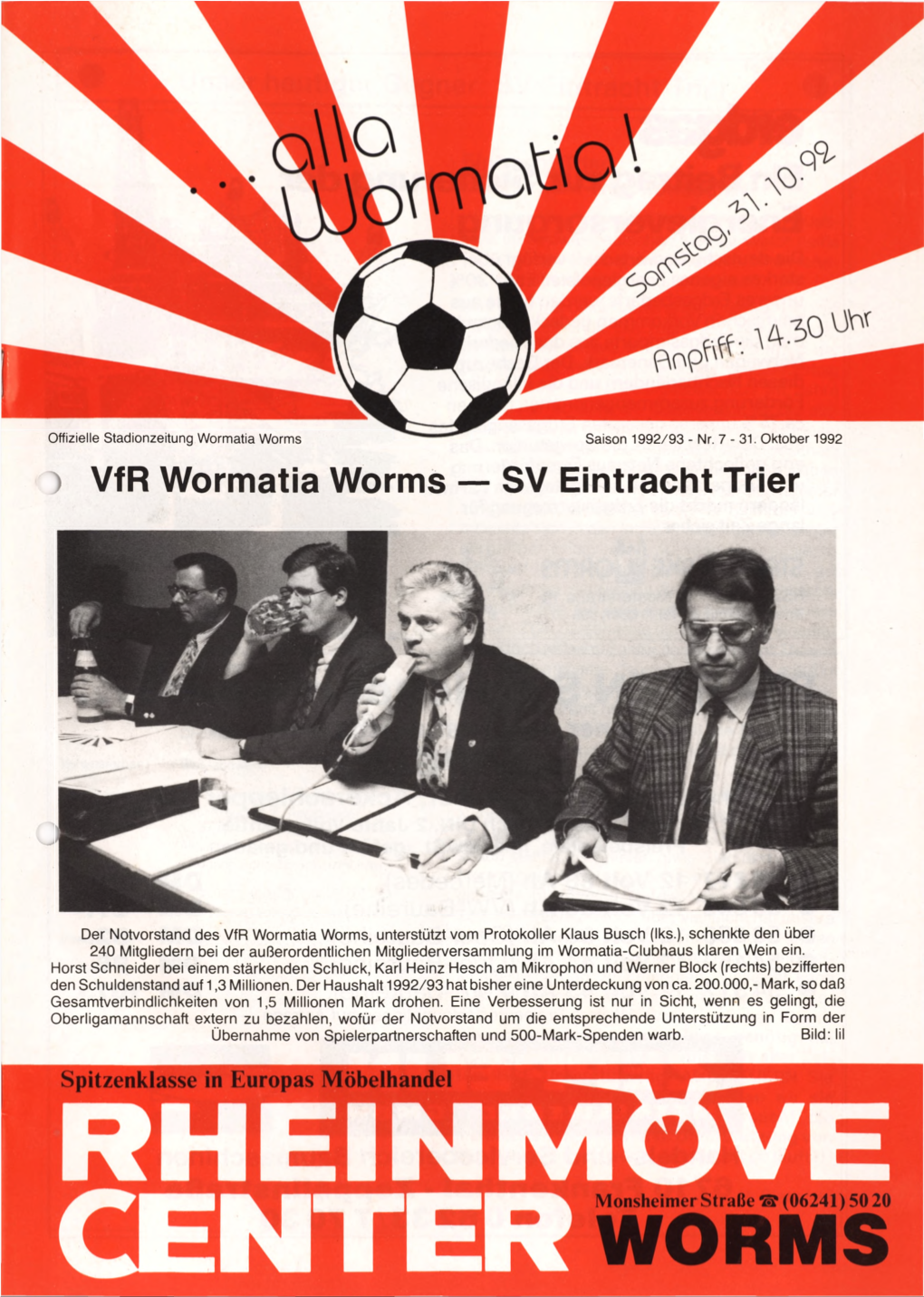 Vfr Wormatia Worms — SV Eintracht Trier