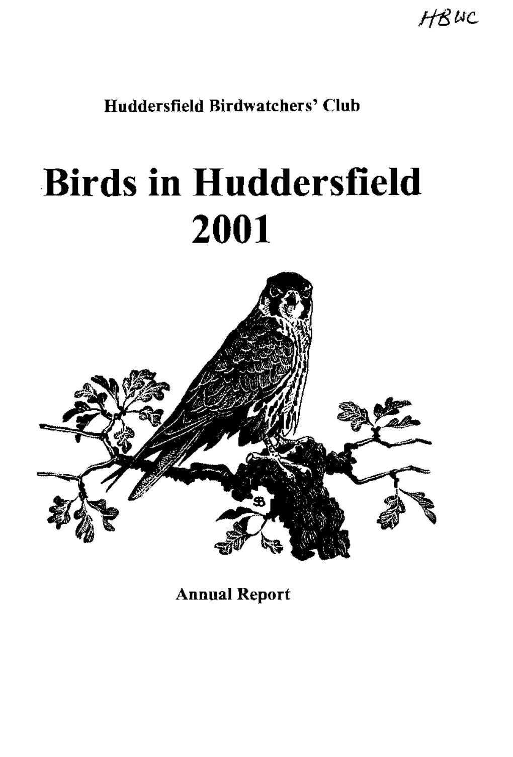 Birds in Huddersfield 2001