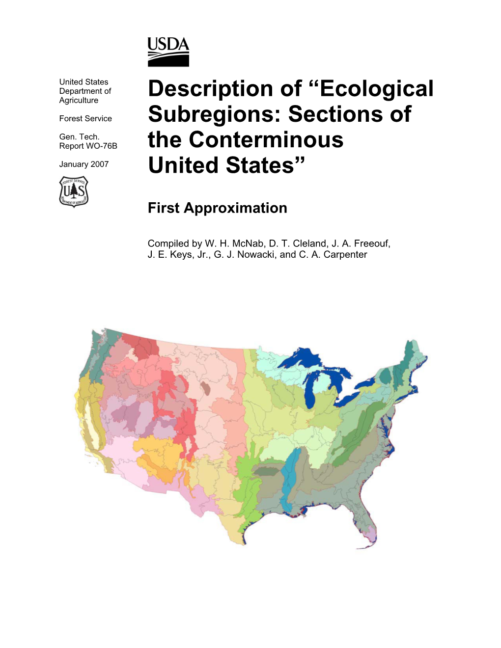 Ecological Subregions: Sections of the Conterminous United States