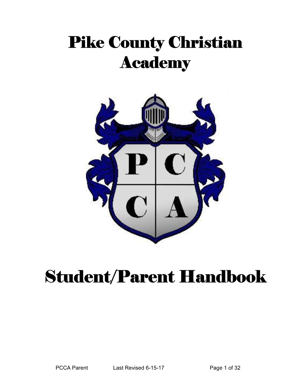 Student/Parent Handbook