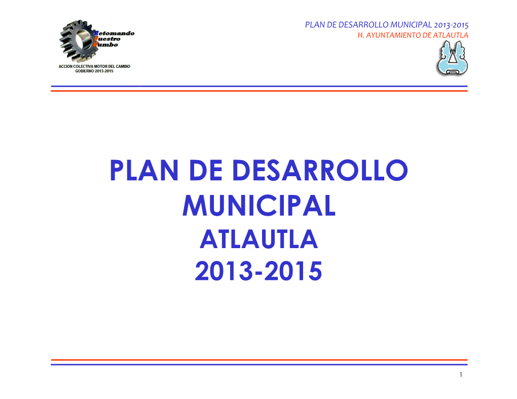 Plan De Desarrollo Municipal 2013-2015 H