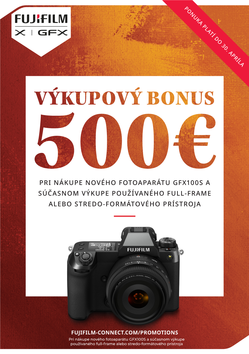 Pri Nákupe Nového Fotoaparátu Gfx100s a Súčasnom Výkupe Používaného Full-Frame Alebo Stredo-Formátového Prístroja