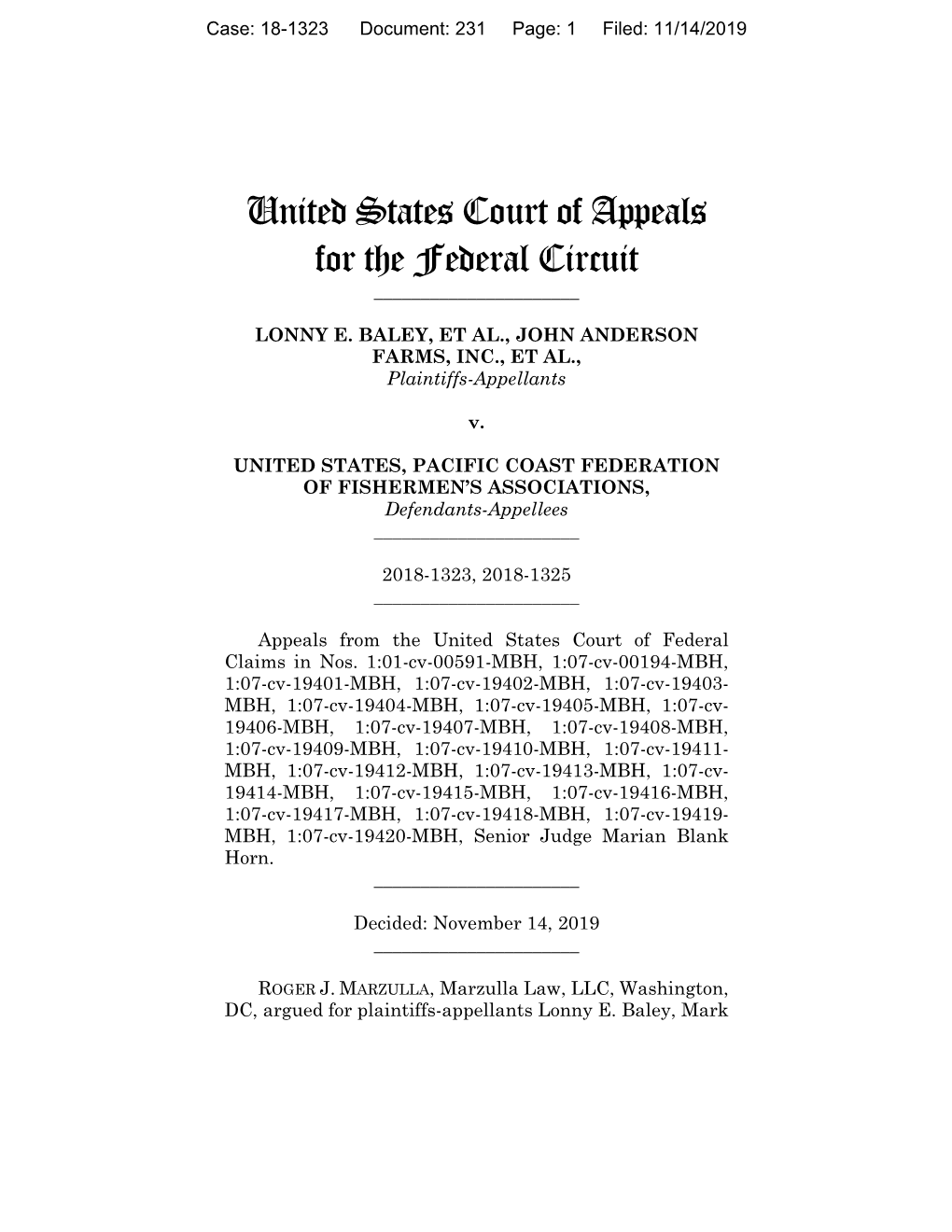 The United States Court of Appeals for the Federal Circuit Affirmed the Court of Federal Claims