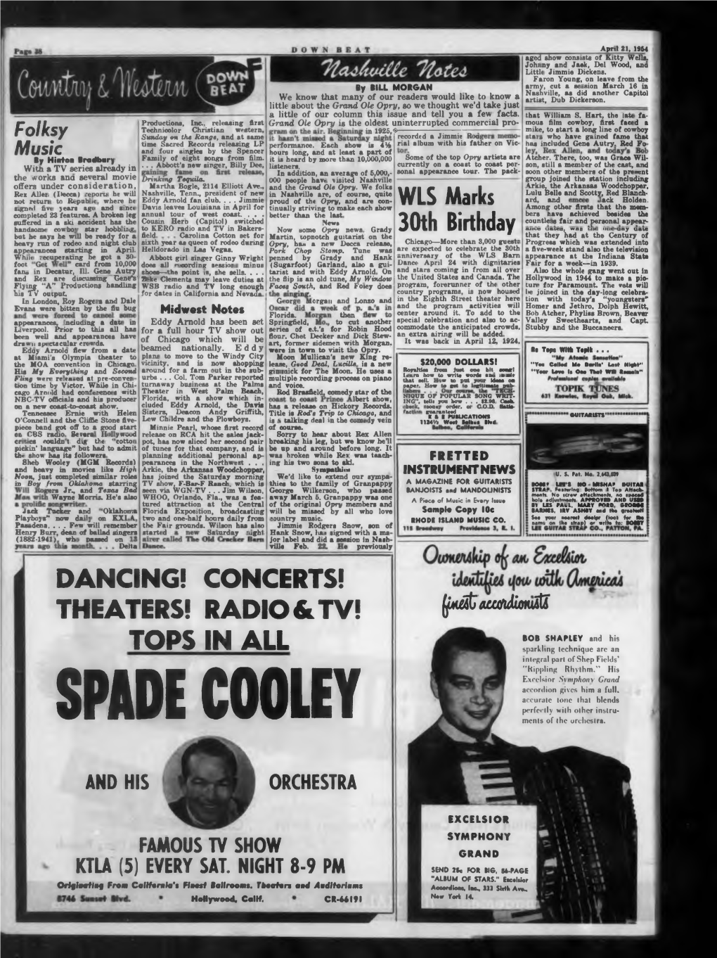 SPADE COOLEY Ments of the Orchestra