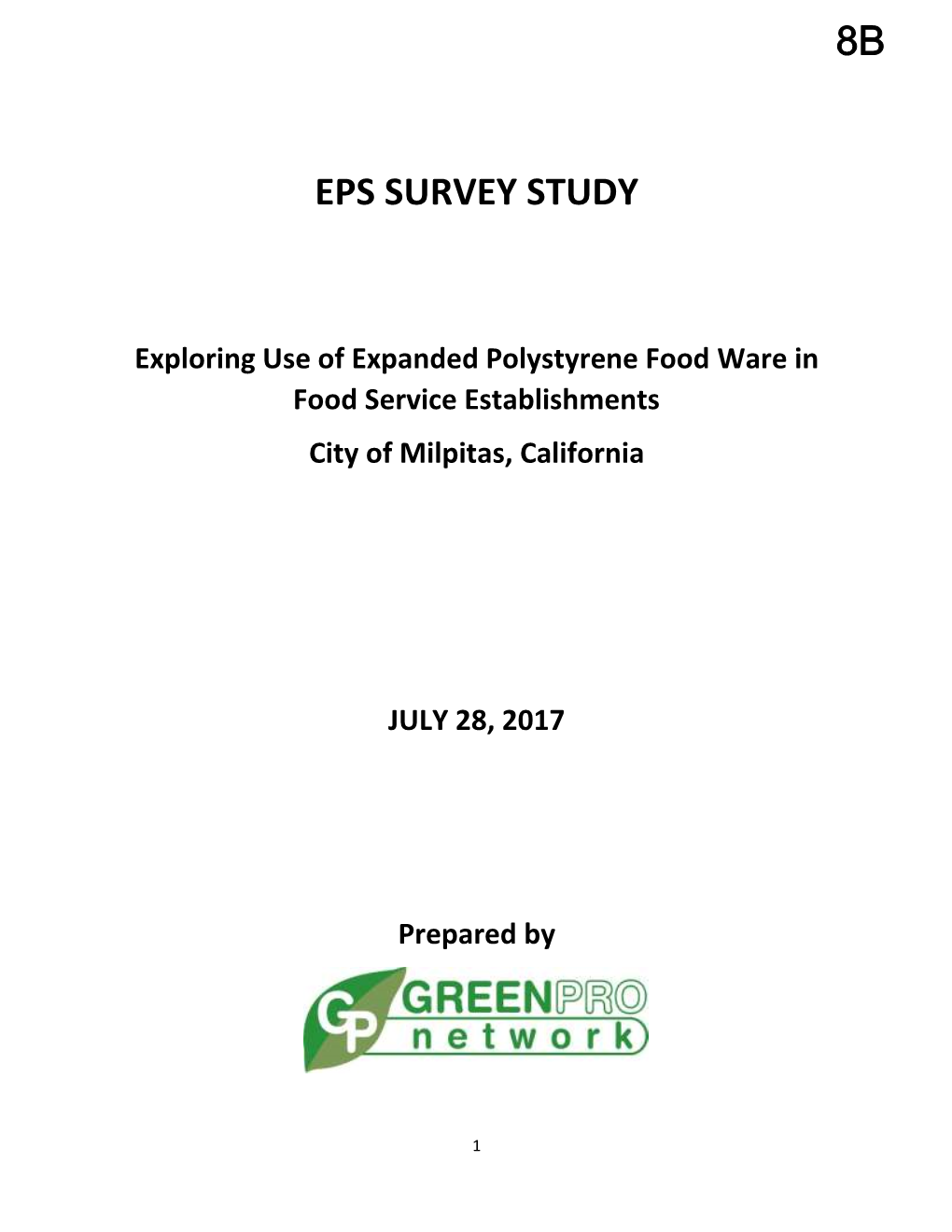 Eps Survey Study 8B