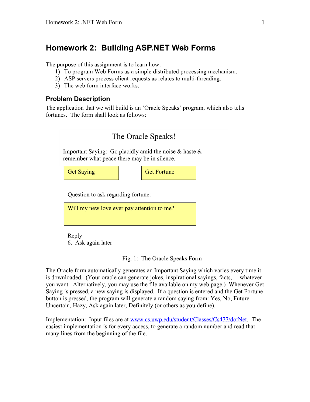 Homework 4: Building ASP