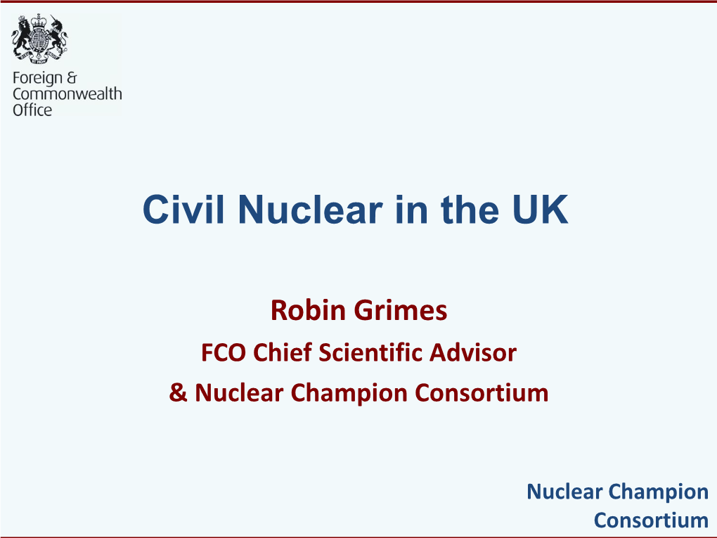 Civil Nuclear in the UK