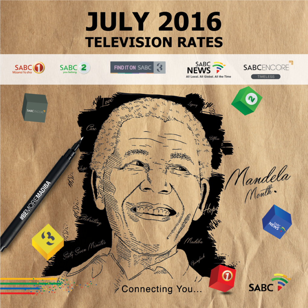 July 16 TV RATES BOOKLET