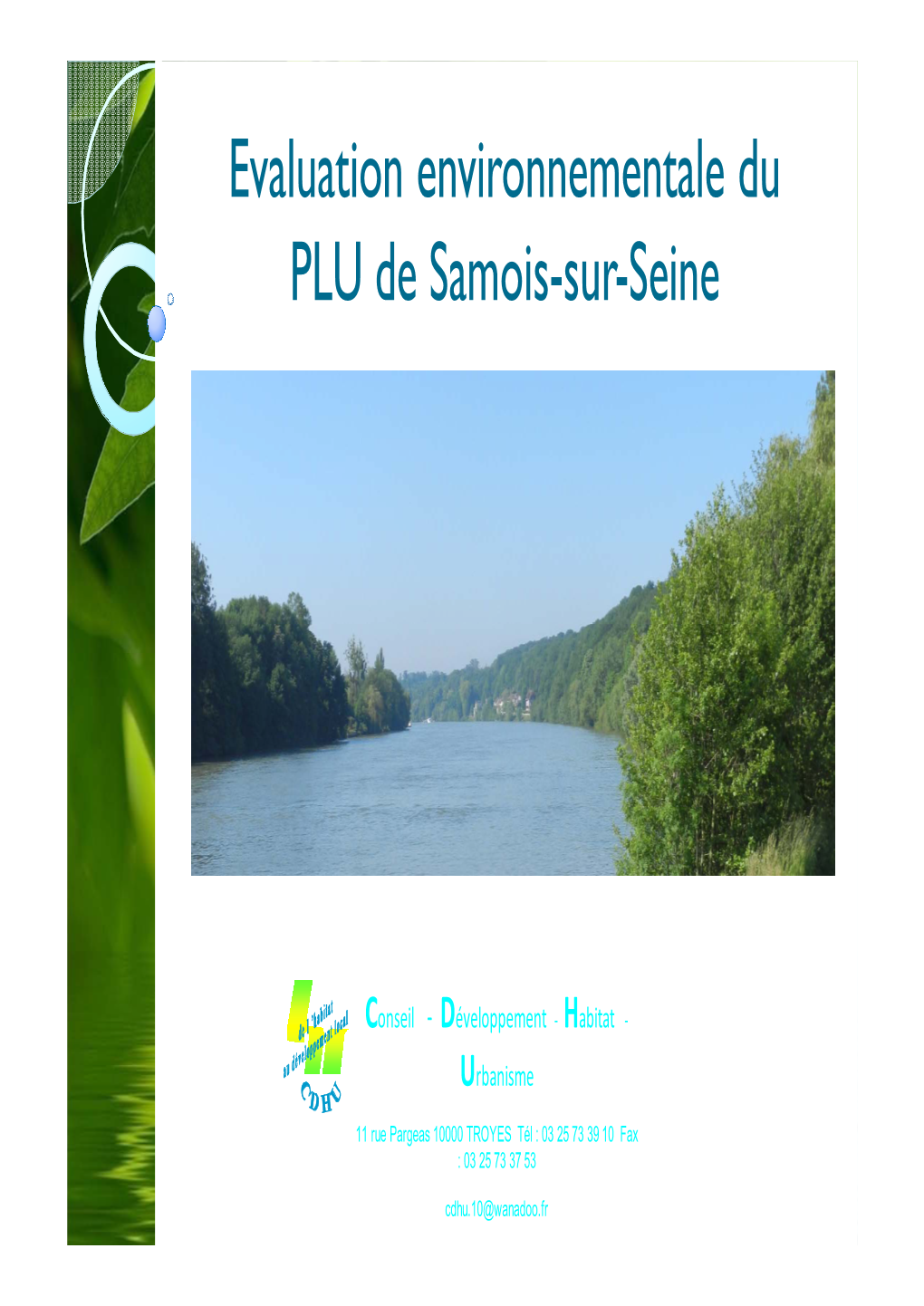 Evaluation Environnementale Du PLU De Samois-Sur-Seine