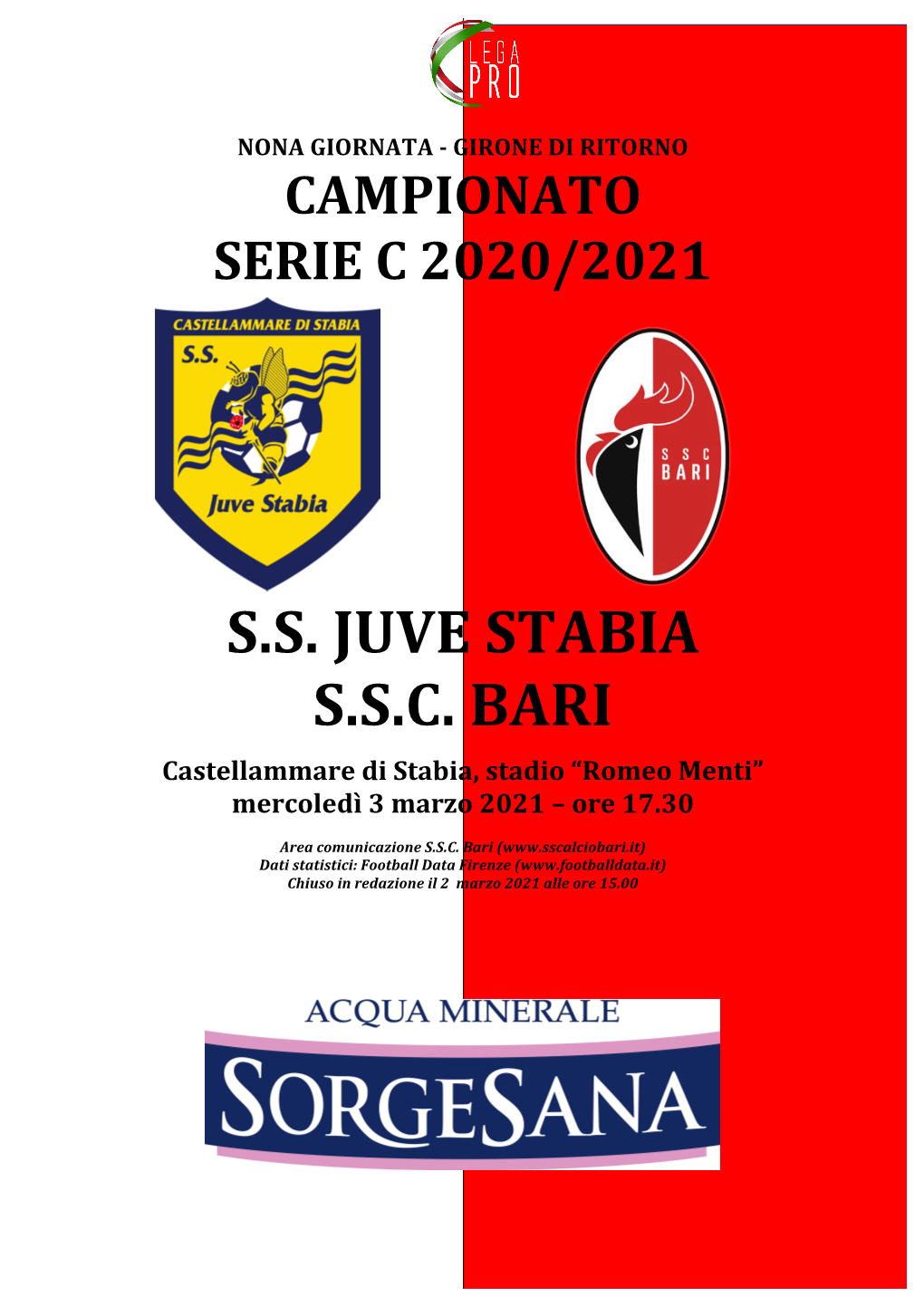 S.S. Juve Stabia S.S.C. Bari