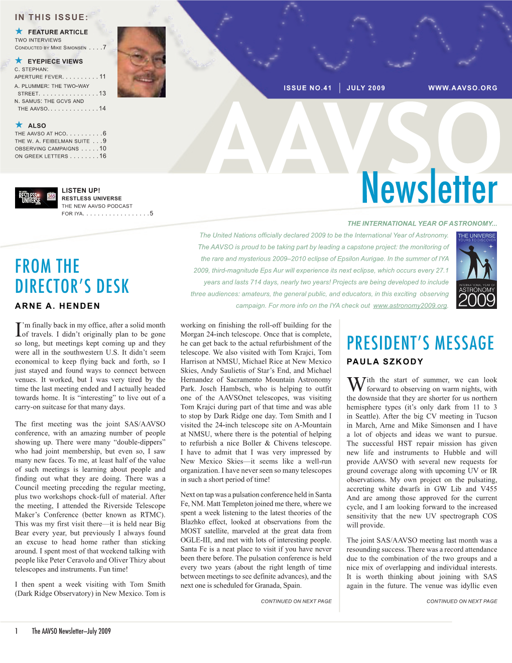 Newsletter for Iya