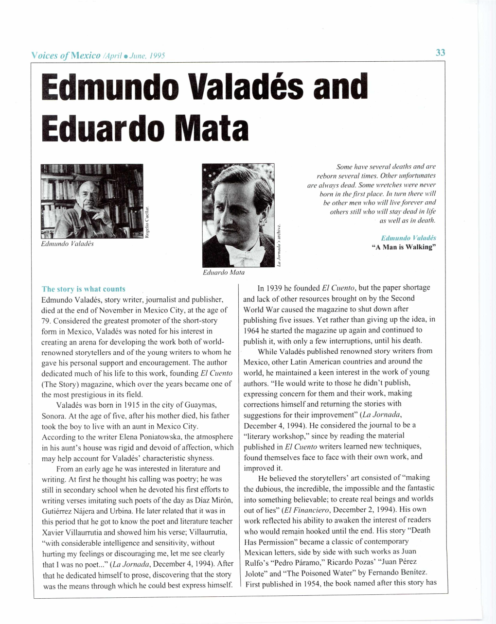 Edmundo Valadés and Eduardo Mata