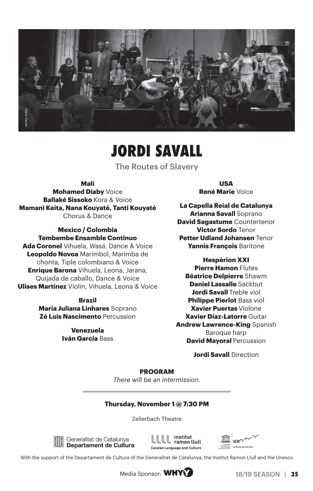 JORDI SAVALL the Routes of Slavery