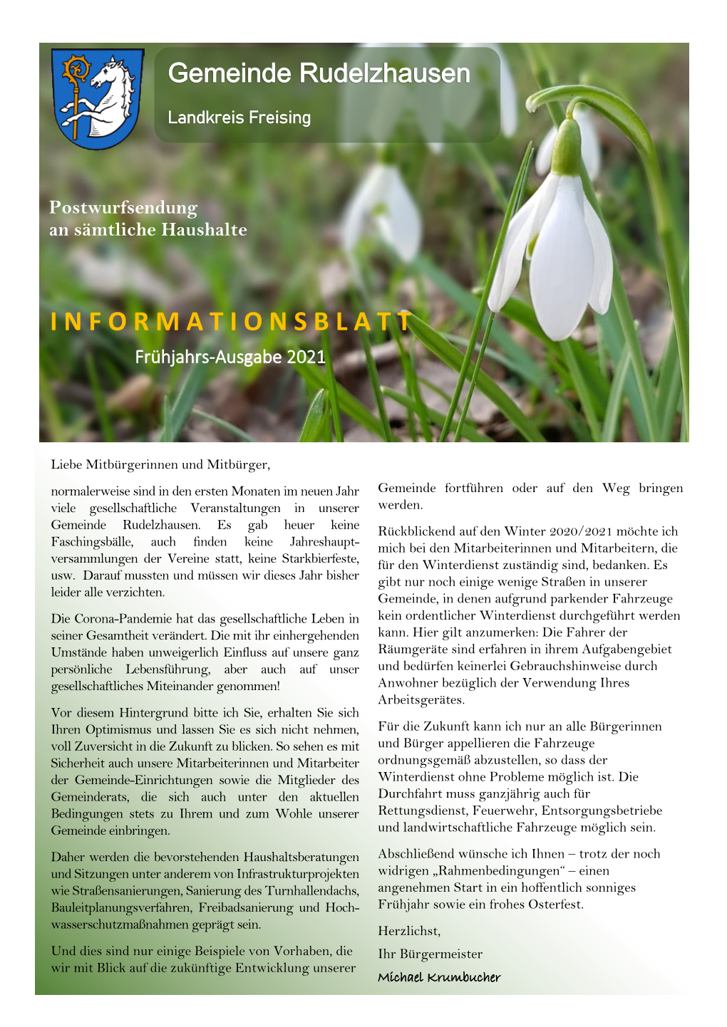 Informationsblatt Frühjahr 2021