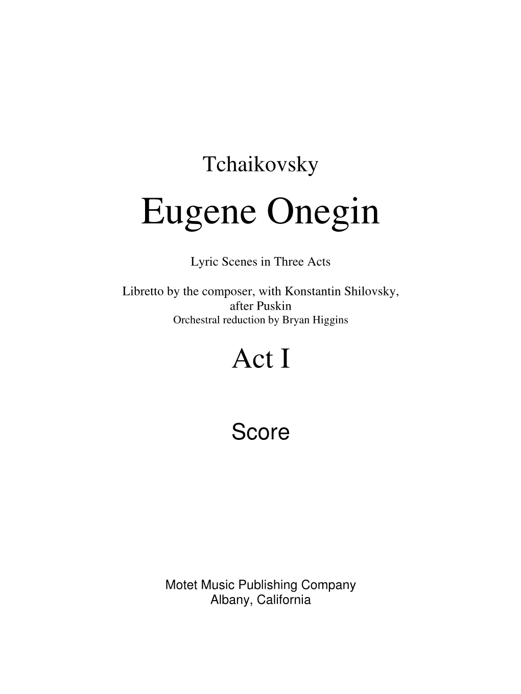 Eugene Onegin Sample 2