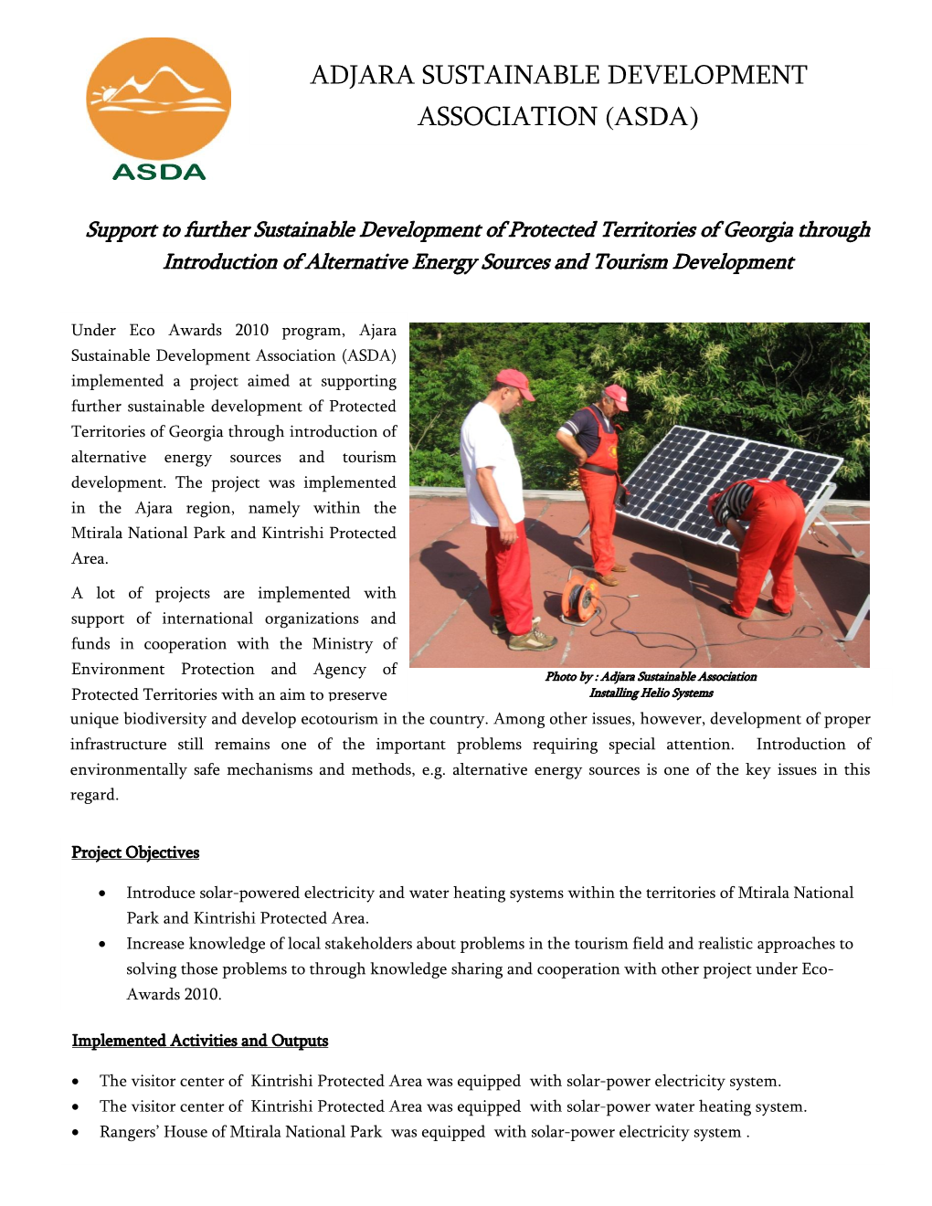 Adjara Sustainable Development Association (Asda)