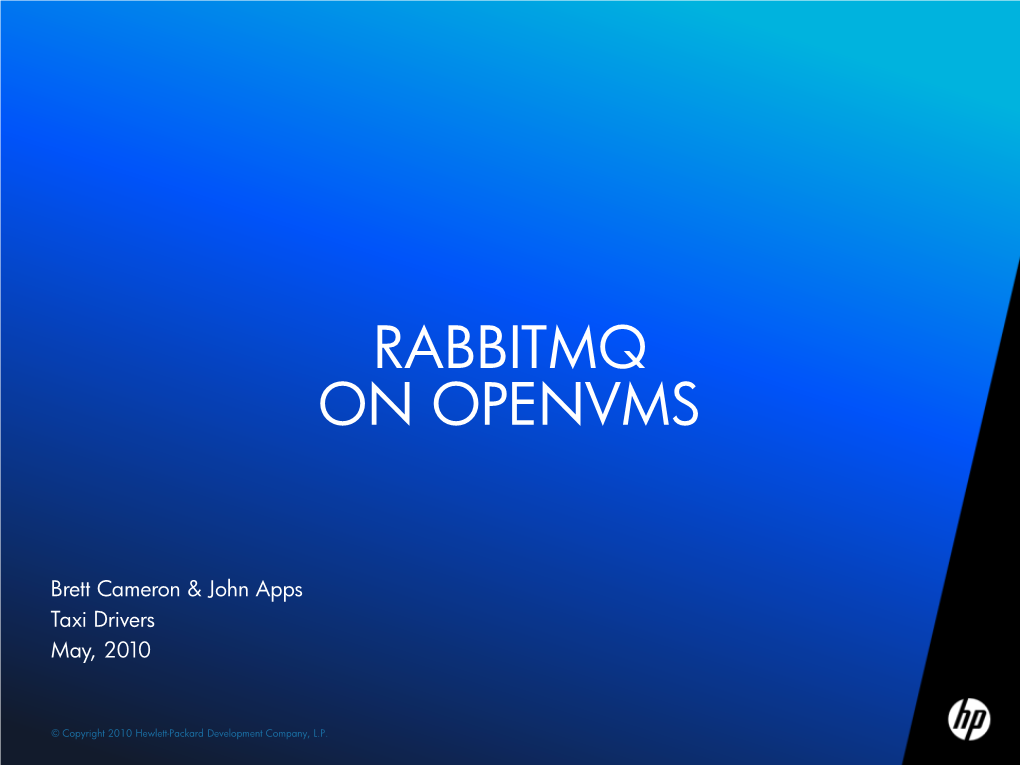Rabbitmq on Openvms