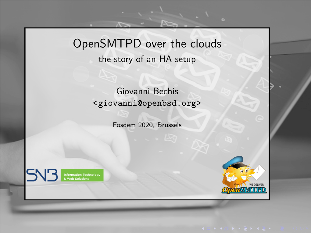 Black Opensmtpd Over the Clouds