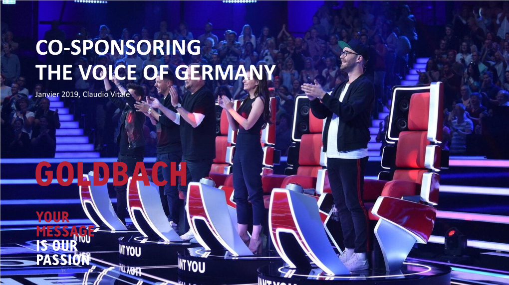 The Voice of Germany Co-Sponsoring