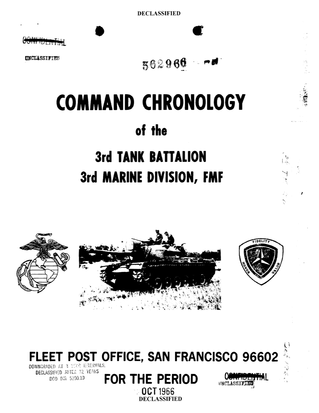 COMMAND CHRONOLOGY of The