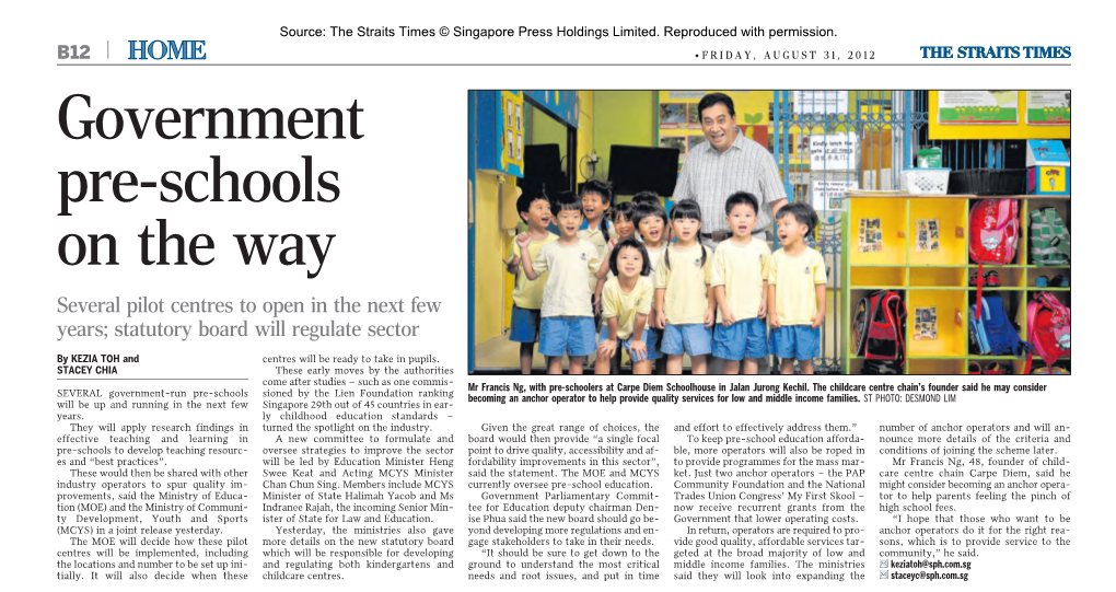 310812 ST Government Pre-Schools on the Way 0.Pdf