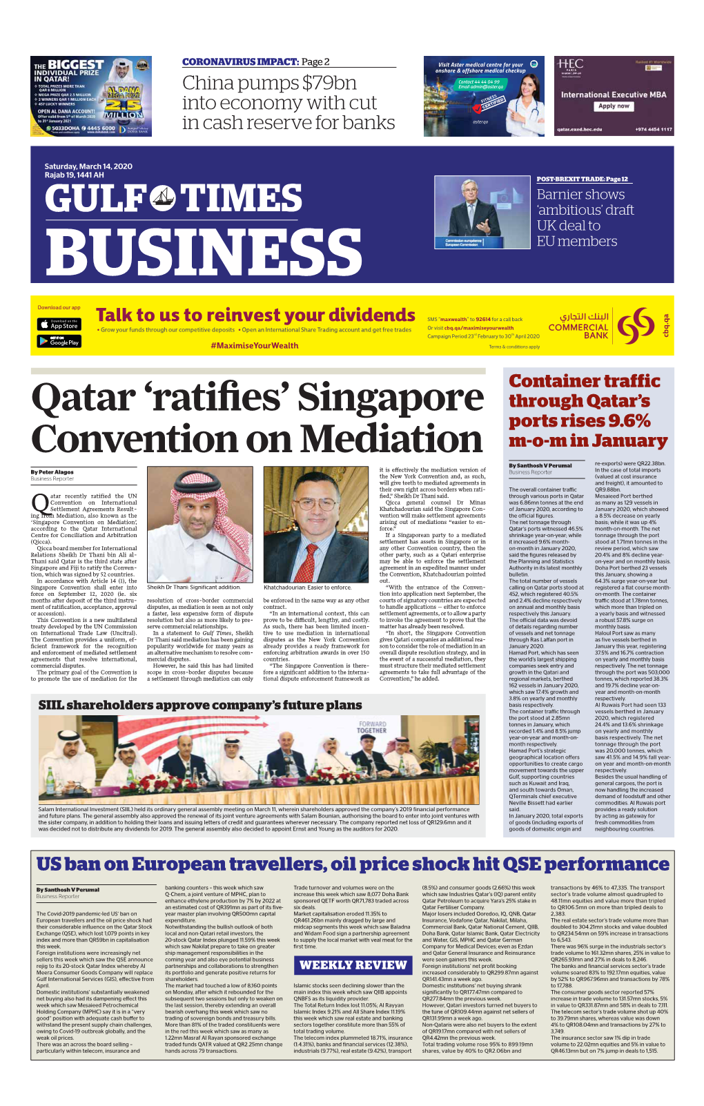 Qatar 'Ratifies' Singapore Convention on Mediation