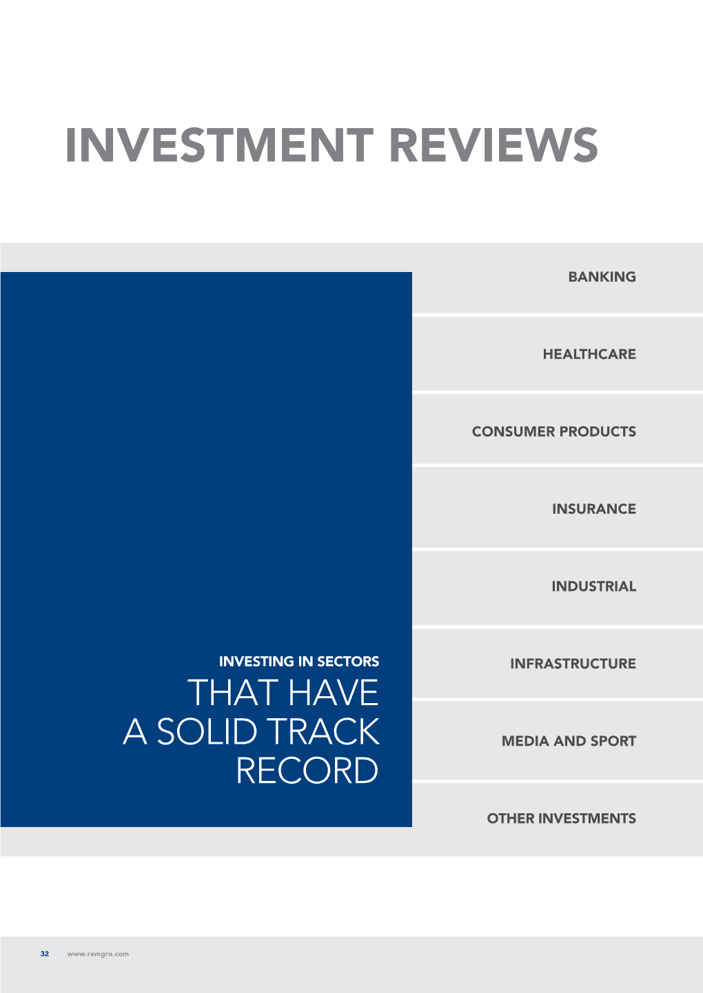 Investment Reviews