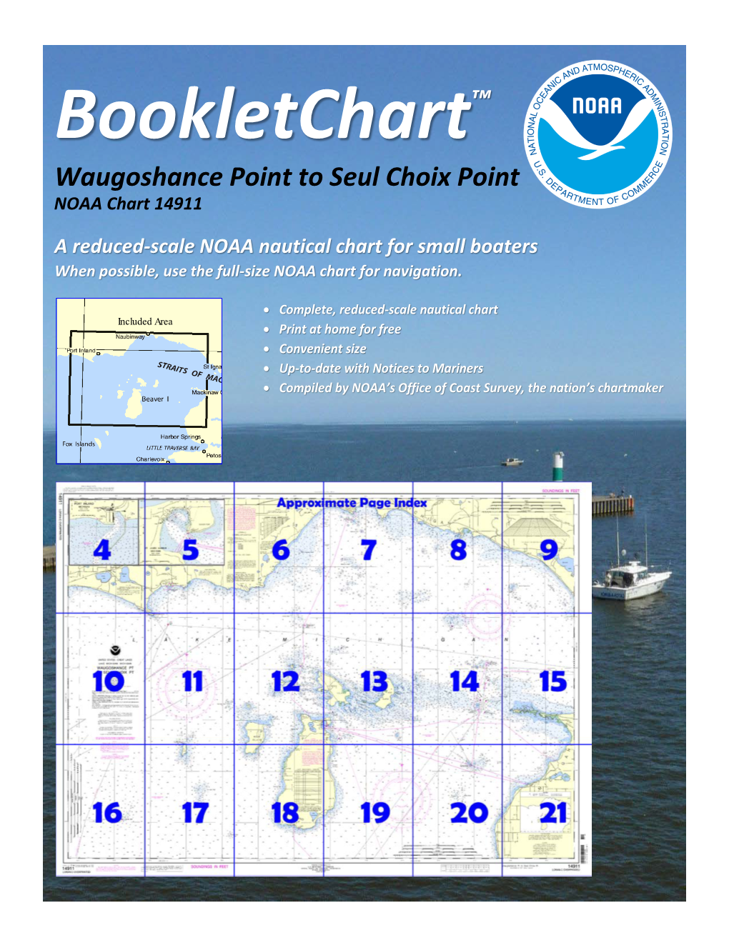 Bookletchart™ Waugoshance Point to Seul Choix Point NOAA Chart 14911