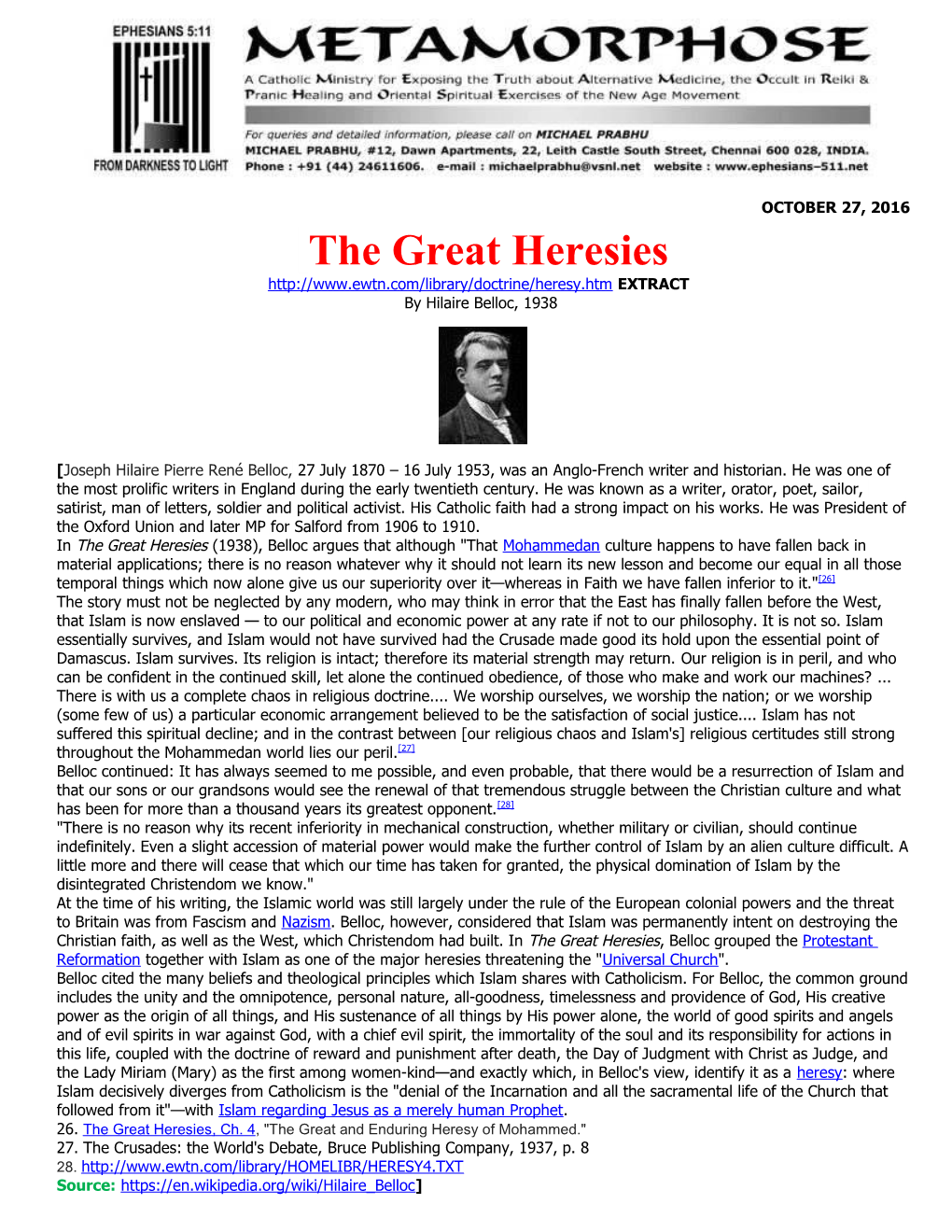 The Great Heresies