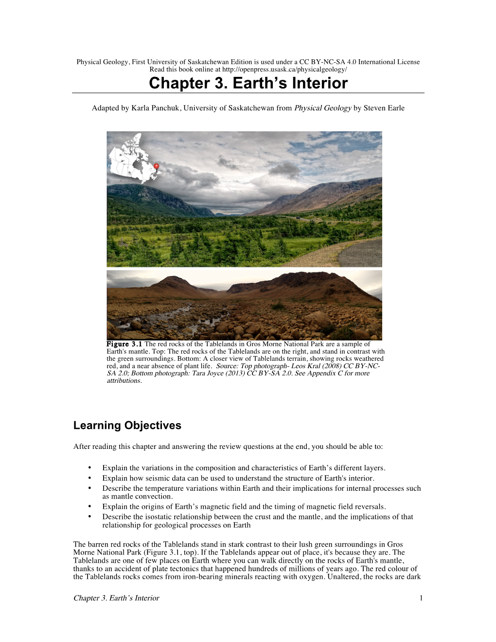 Chapter 3. Earth's Interior
