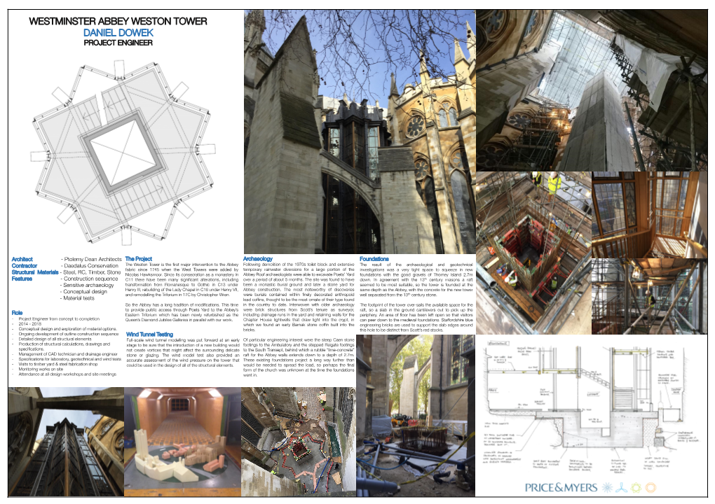 Westminster Abbey Weston Tower Daniel Dowek Project Engineer