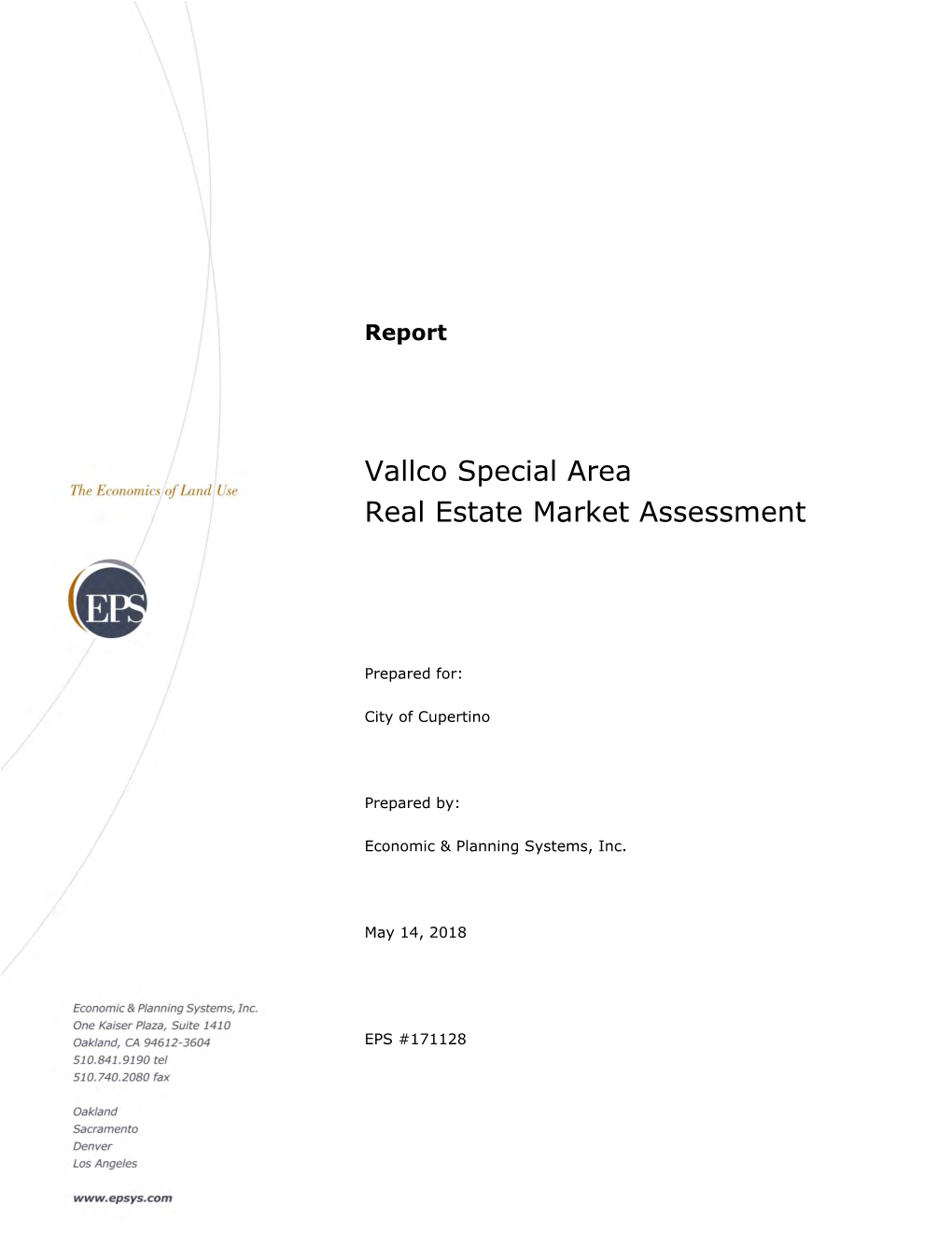 Vallco Special Area Real Estate Market Assessment