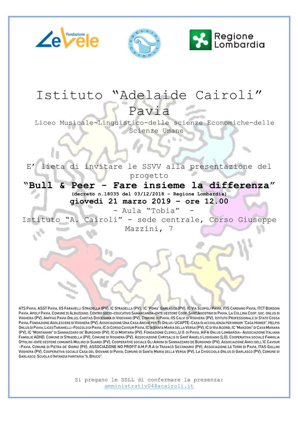 Istituto “Adelaide Cairoli” Pavia Liceo Musicale-Linguistico-Delle Scienze Economiche-Delle Scienze Umane
