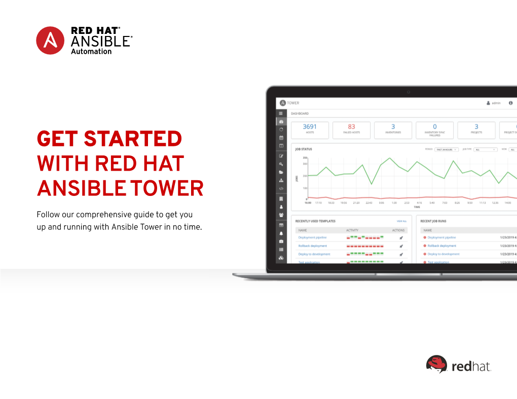 GET STARTED with RED HAT ANSIBLE TOWER Follow Our Comprehensive Guide to Get You up and Running with Ansible Tower in No Time