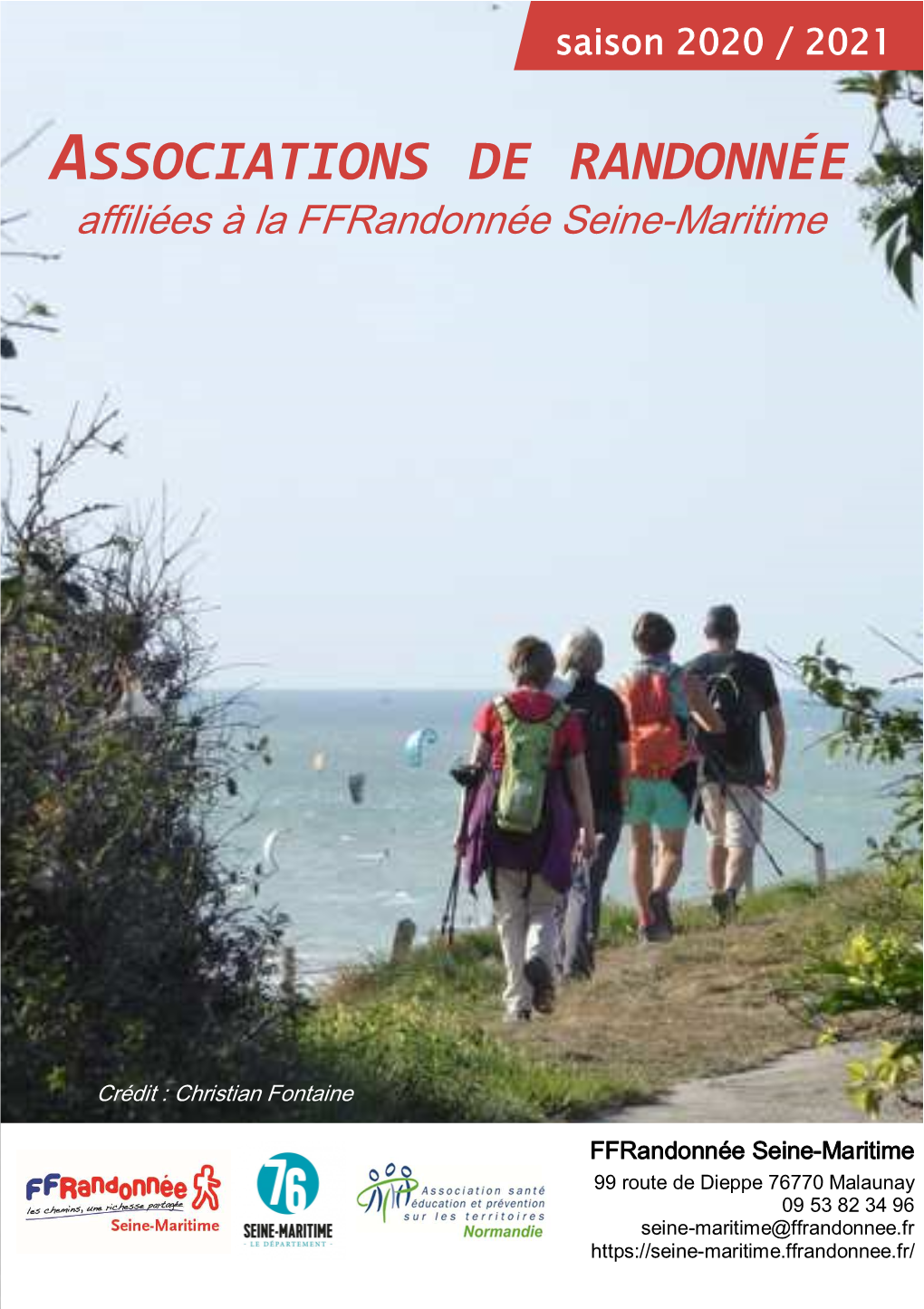 ASSOCIATIONS DE RANDONNÉE Affiliées À La Ffrandonnée Seine-Maritime
