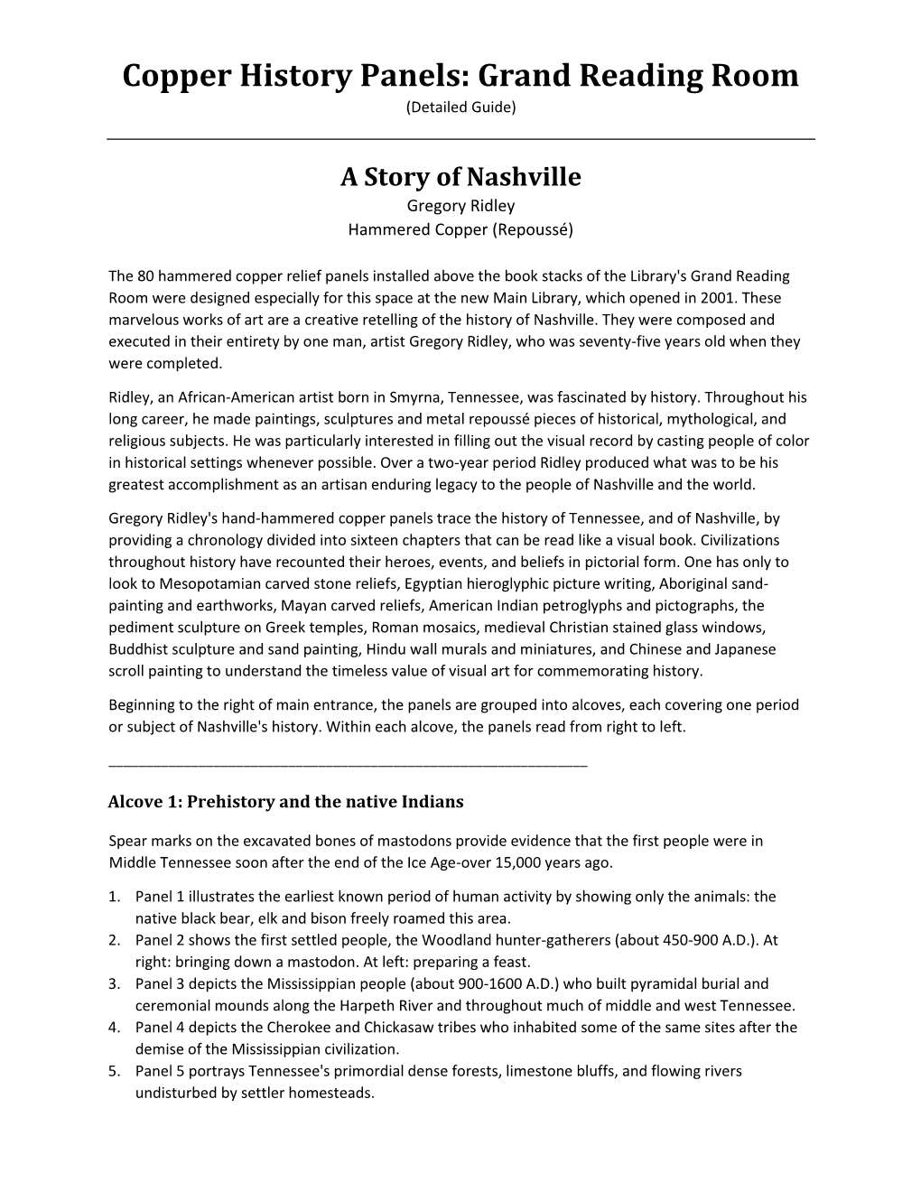 Detailed Guide to a Story of Nashville