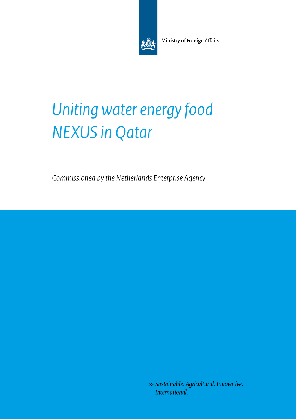 Uniting Water Energy Food NEXUS in Qatar