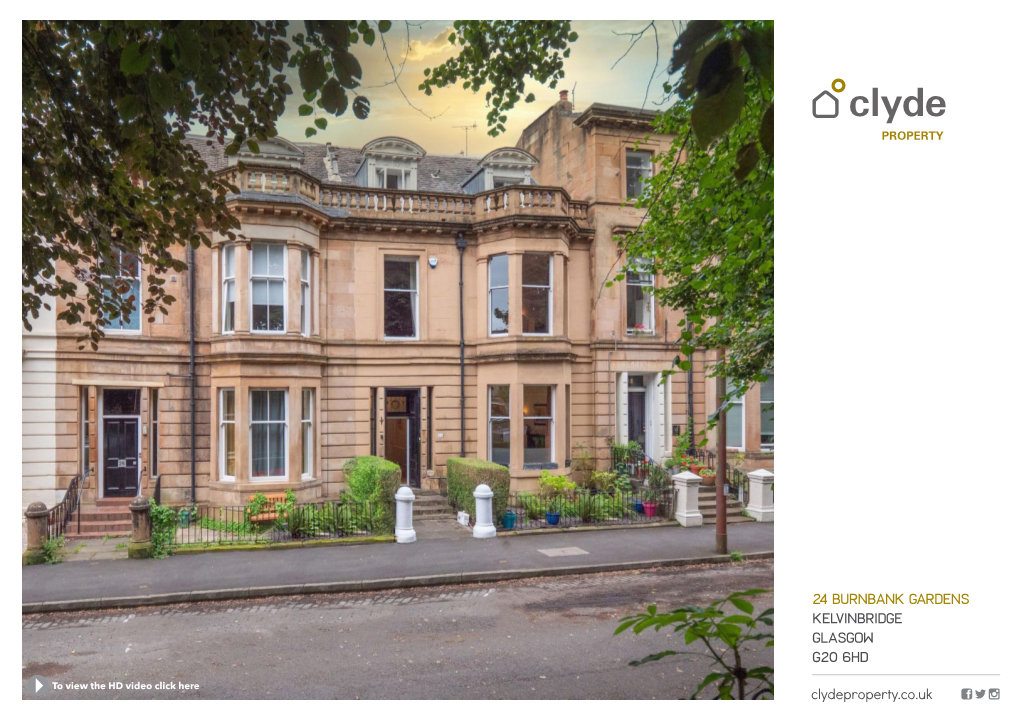 24 Burnbank Gardens Kelvinbridge Glasgow G20 6HD Clydeproperty.Co