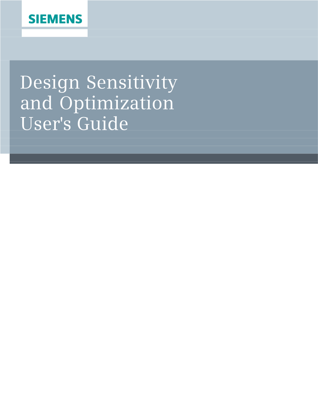 NX Nastran Design Sensitivity and Optimization User's Guide