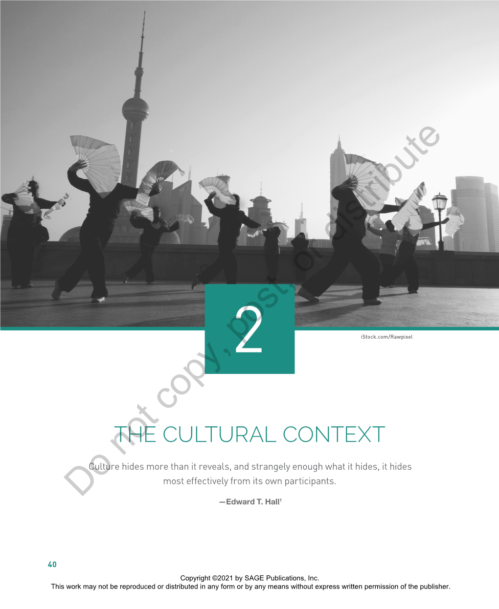 Chapter 2: the Cultural Context