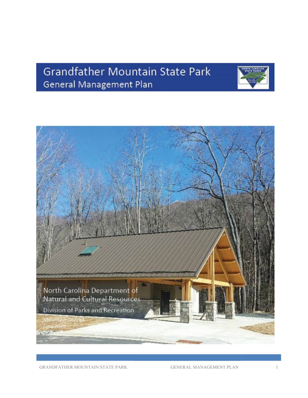 Grandfather Mountain State Park General Management Plan 1