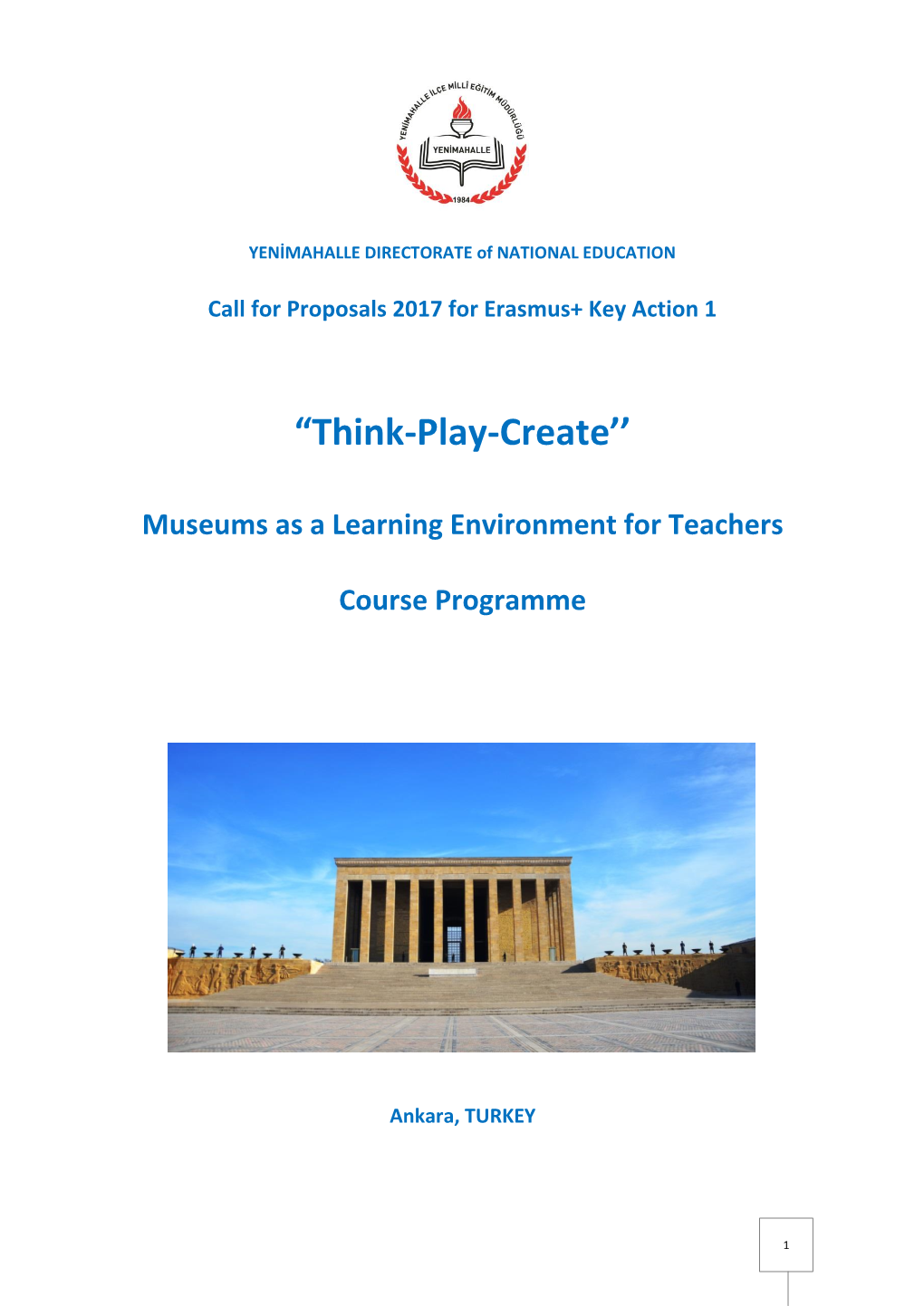 Think-Play-Create'' Museums As a Learning Environment for Teachers