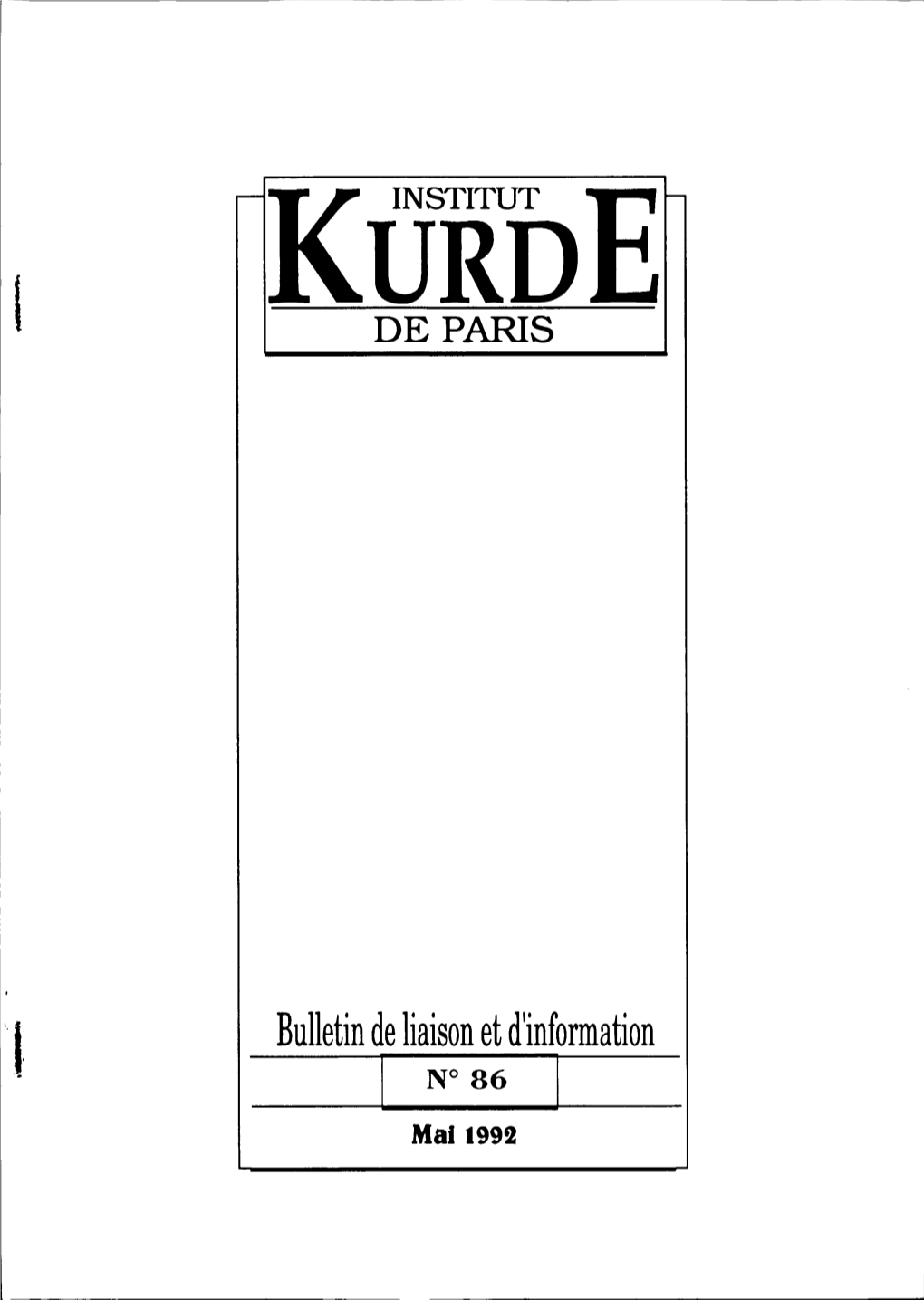 Bulletin De Liaison Et D'information 'I"